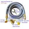 GRILLJOB 15FT 3/4" ID Natural Gas Hose with 3/4 Quick