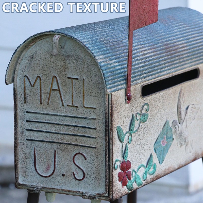 Mailboxes for Outside with Stand,Metal Mailbox and Stand Combination