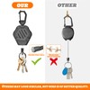 Pack of 2 Retractable Key Chains - Heavy Duty Carabiner