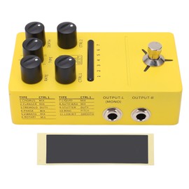 Multi Modulation Pedal Stereo 11 Modulation Effects True Bypass Phase Shifting Trill for Electric Guitar FS05