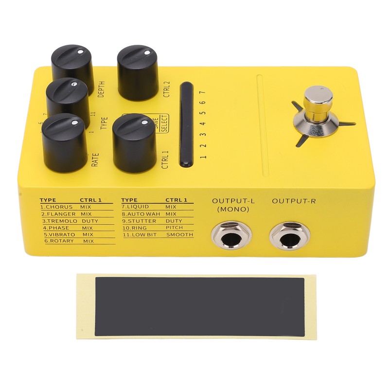Multi Modulation Pedal Stereo 11 Modulation Effects True Bypass Phase