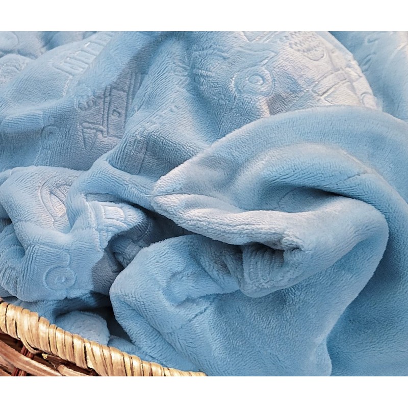 eYone Receiving Warm Fleece Baby Blanket and Fluffy Embossed for