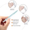3 Pieces Glass Cuticle Pusher Cuticle Remover Glass Nail File