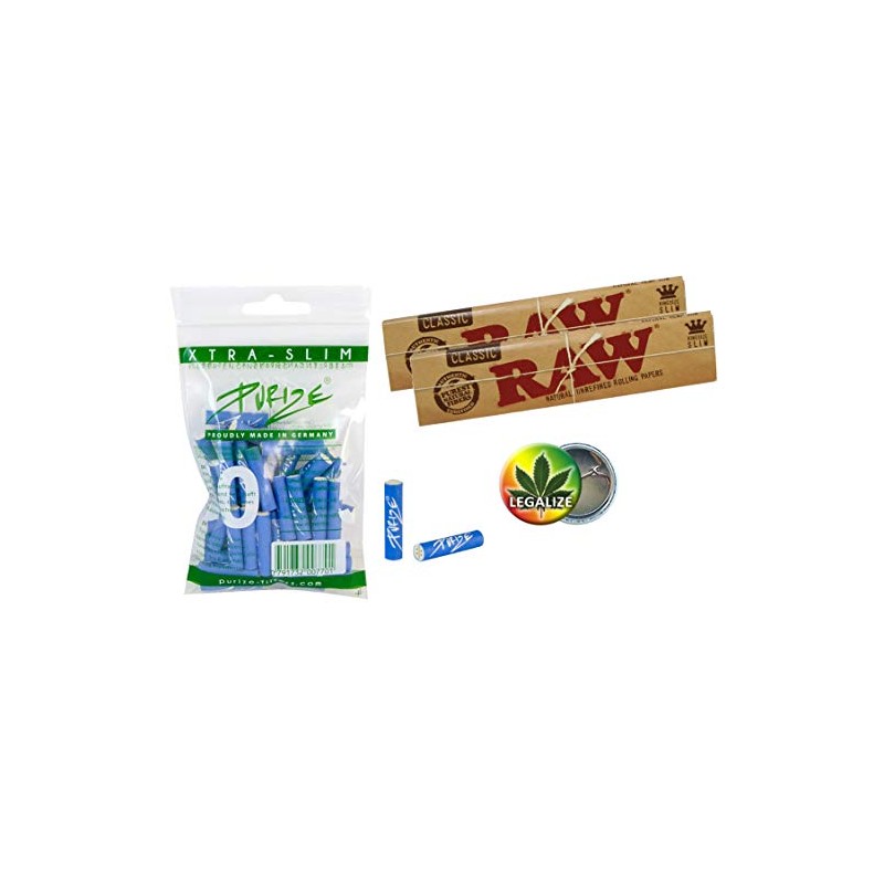 PURIZE 6 mm Xtra Slim Activated Carbon Filter Pack of