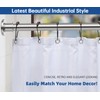 BRIOFOX Industrial Shower Curtain Rod - Never Rust Non-Slip 43-72