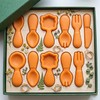 AIBOYA 12 Cavity Spoon Knife Fork Silicone Candy Molds