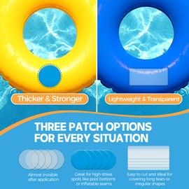 AAROVIBE Hot Tub Repair Kit, Waterproof Pool Repair Kit for Inflatables, Air Mattress, Hot Tubs, Air Bed, PVC Boat, Swimming Pool, Tent, Transparent, Flexible & Quick-Drying, PVC Glue (60ml)