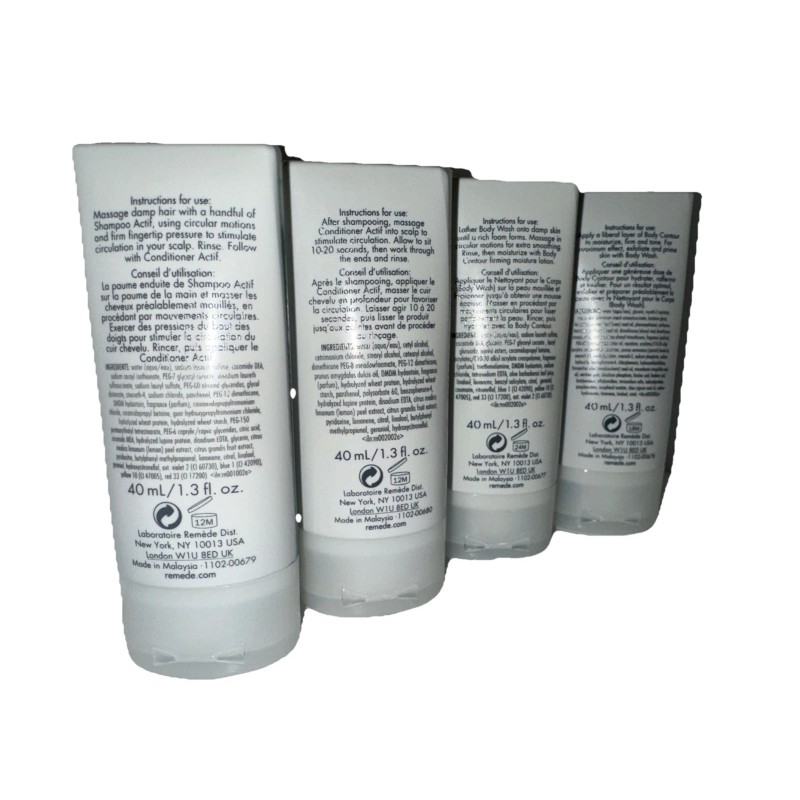 Remede Laboratoire REMEDE Body Wash, Body Contour, Shampoo Actif, Conditioner