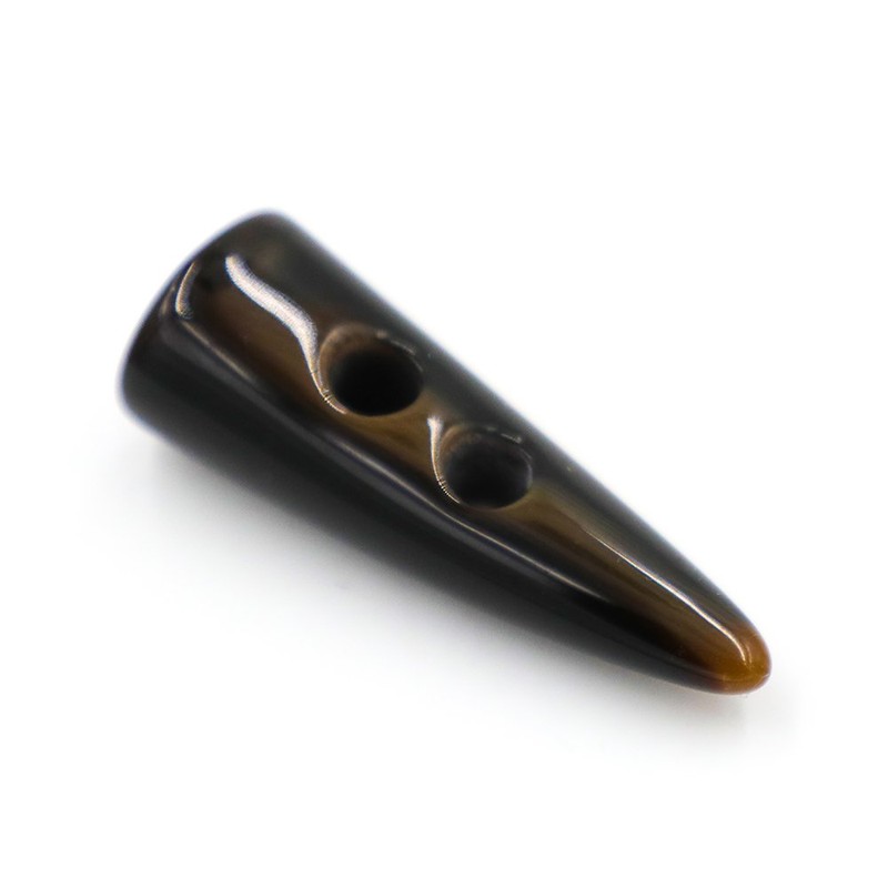 10x 50mm Large Horn Imitation Tooth Toggle Buttons For Jacket