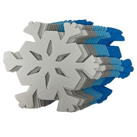 Snowflakes for Crafts - 24 Foam Snowflake Cutouts Winter Decorations Winter Crafts Bulk Winter Craft Winter Bulletin Board Decorations Winter Office Decorations Winter Classroom Decorations Approx 6"