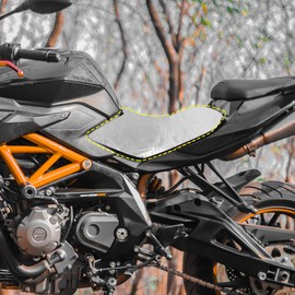 Motoforti Motorcycle Seat Cover, Scooter Seat Cushion, Pad Protection, Waterproof, Dustproof, Silver Tone, Large