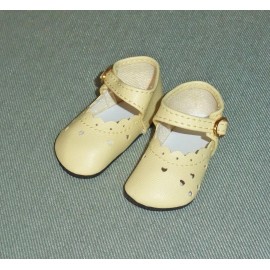Monique 1 Pair Dainty YELLOW MARYJANE DOLL SHOES 58mm for Crissy Velvet Cinnamon
