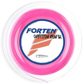 Forten Competition Nylon 16G Tennis String - 200m/660ft Reel -Various Colors - Optic Pink