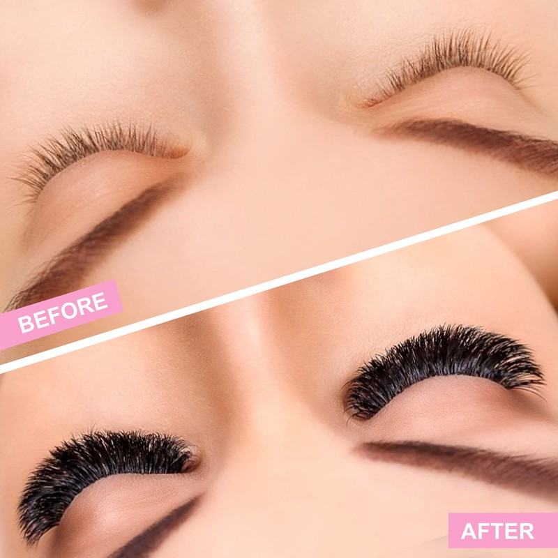 Ready-to-Use Eyelash Fans, 9D-D-0.07-12, Ready-to-Use Fan Eyelash Extensions, 0.07 Volume