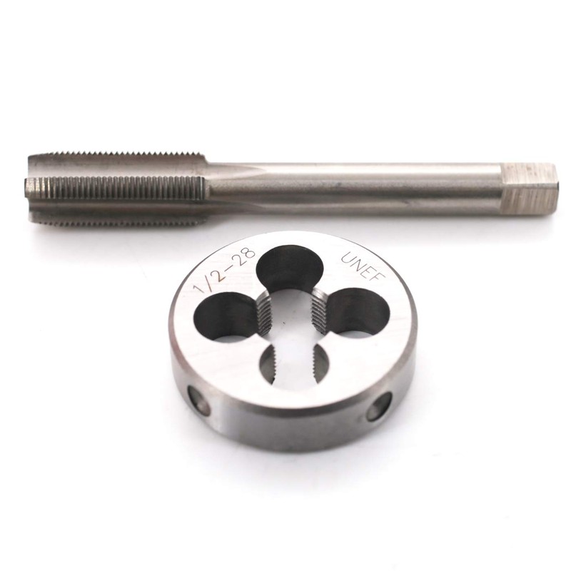 DEVMO 1/2"-28 (1/2" x 28) Machine Tap and Die Set