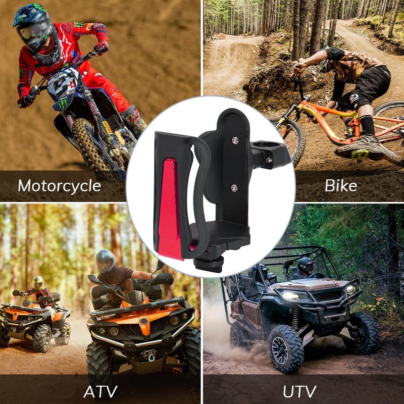 Motorcycle Cup Holder, Adjustable Water Drink Bottle for ATV UTV