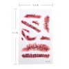 Tinuos Horror Realistic Fake Bloody Wound Stitch Scar Scab Waterproof