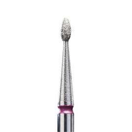 STALEKS Pro FA50R016/3.4 Rounded Diamond Nail Drill Bit 1 Piece Fine Red Head 1.6mm Diameter 3.4mm Working Part FA50R016/3.4