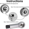4PCS Nut Splitter Tool, Metal Heavy Duty Nut Splitter Breaker