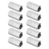 PATIKIL 5/16"-18 UNC Hex Coupling Nuts, 10Pcs 0.98" Long Fully
