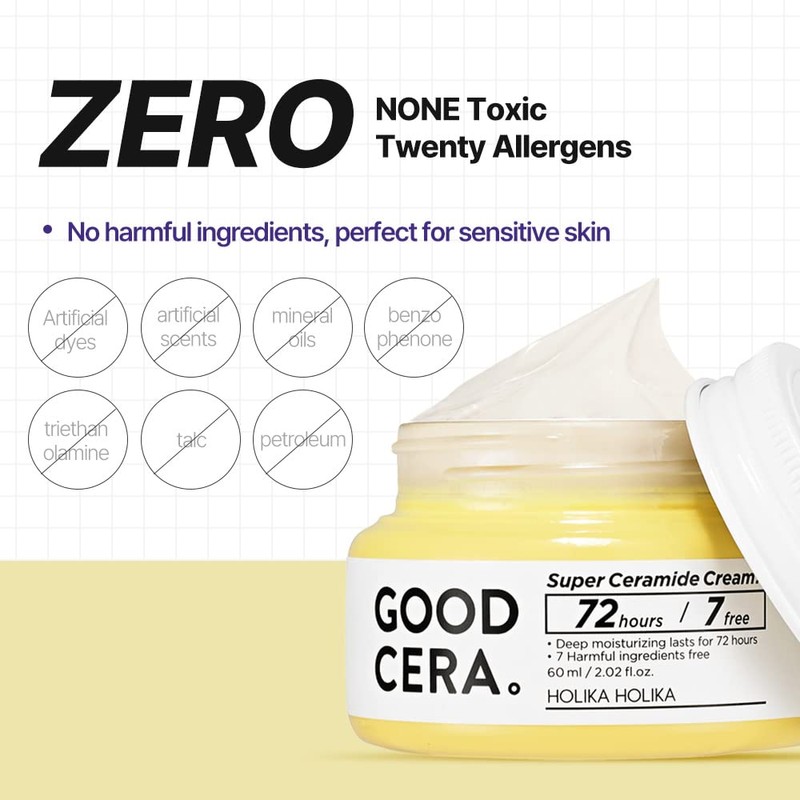 HOLIKA HOLIKA Good Cera Super Ceramide Cream | Soothing Facial