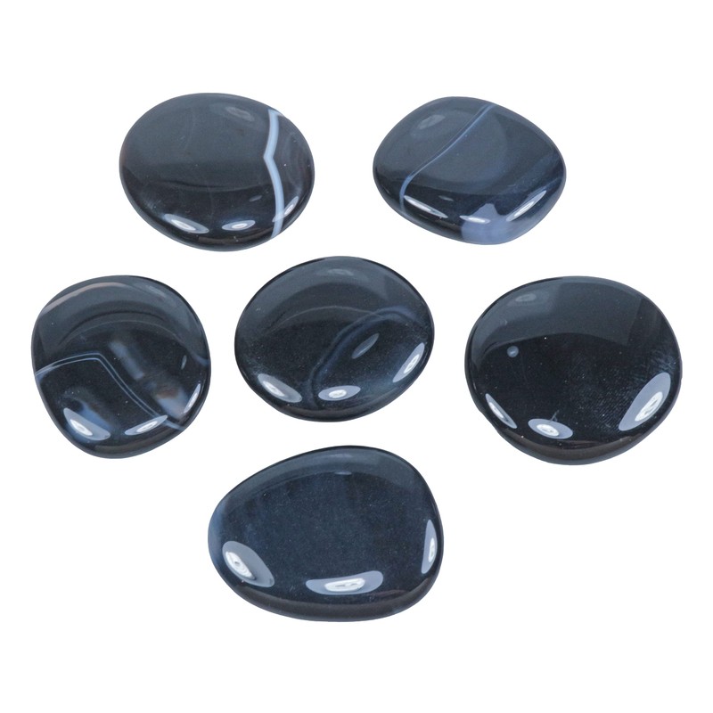 Onyx Disc Stone, Worry Stone Pocket Stone, High-Quality Gemstone Lebensquelle