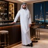 Traditional arabic costume for men, Long Sleeve White Islamic thobe