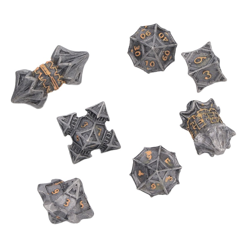 Dice Set Eye Catching Lightweight Alloy Dice Set for Playing