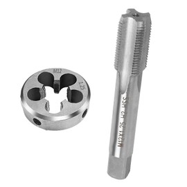FIFIBANG Tap and Die M12 x 1.25 mm Tap & Male Tap Set, HSS Steel Thread Cutting Set for Metric Internal and External Thread