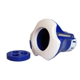 ATIE Floating Pool Spa Chlorine Tablet Dispenser Floater with Built-in Thermometer, Hold 1" or 3" Chlorine Tablets Ideal for Inground Pool Spa and Above-Ground Inflatable Pool