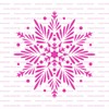 Snowflake Stencil - Reusable & Durable Mylar Stencils Made in