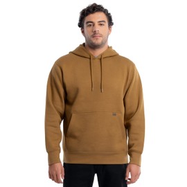 Wrangler Riggs Workwear Men's Pullover Hooded Sweatshirt with Front Pouch Pocket, Duck Brown