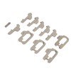380 Pcs Car Lock Reed Stainless Steel Car Locking Plate