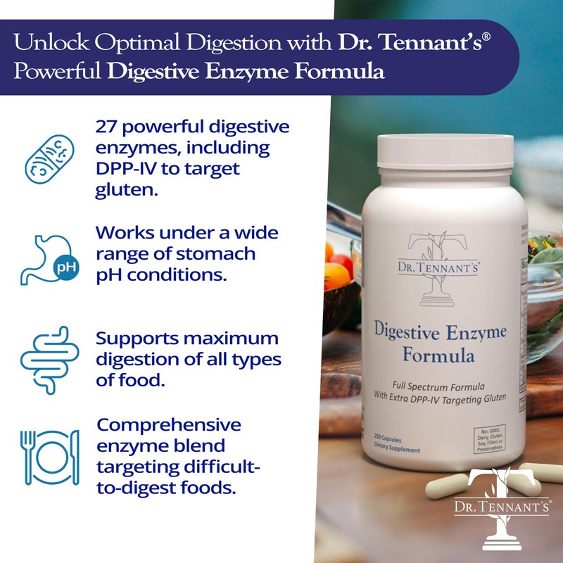 Dr. Tennant's Digestive Enzymes | Support for Large Holiday Meals