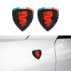2pcs Universal Sticker Emblem Compatible with Alfa Romeo 147 GT