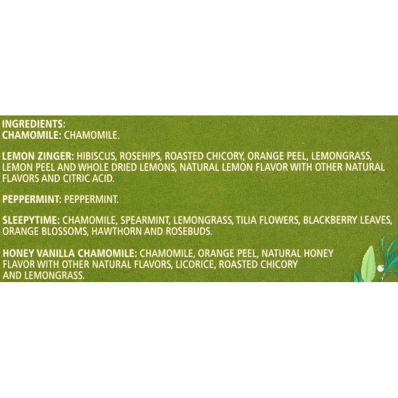 Celestial Seasonings Herbal Tea Sampler with 5 Flavors 18 ea