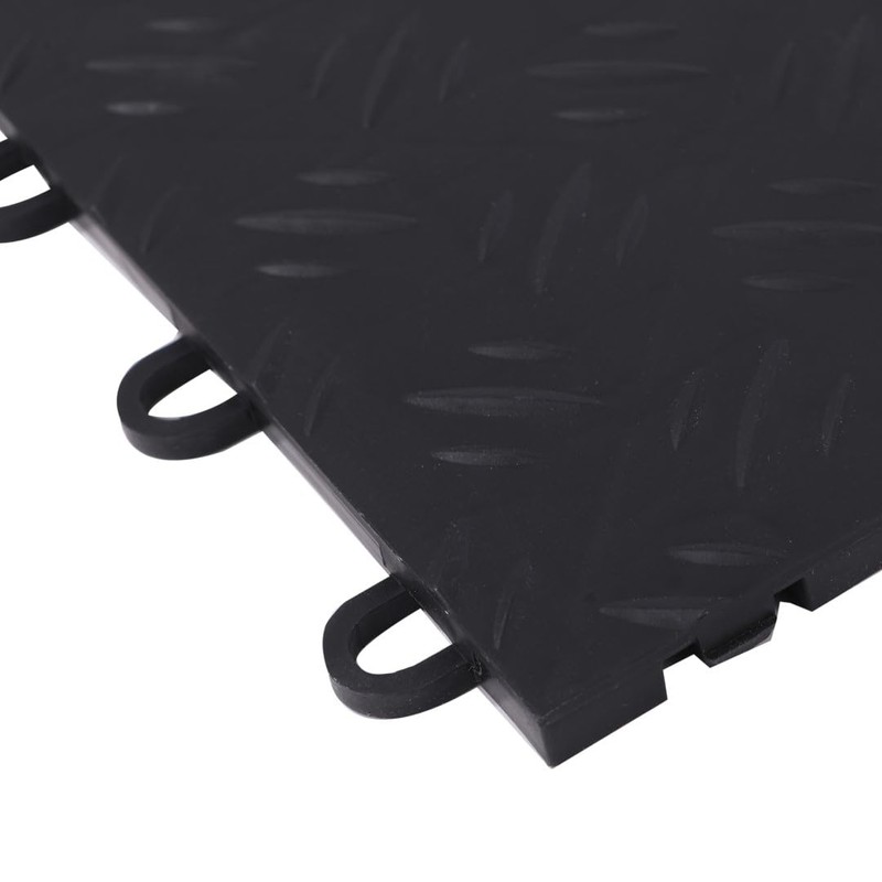 ISL Garage Tile Corner Parts, Black, Set of 4, Commercial