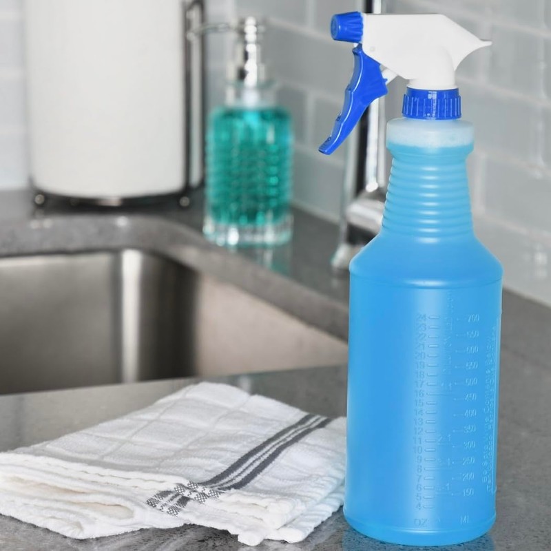 MOR’LO INDIA All Purpose Plastic Spray Bottles, 32 oz (Pack