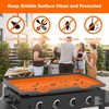 MICEYLIVE Blackstone 36 Inch Silicone Griddle Cover - Black, Rectangular,