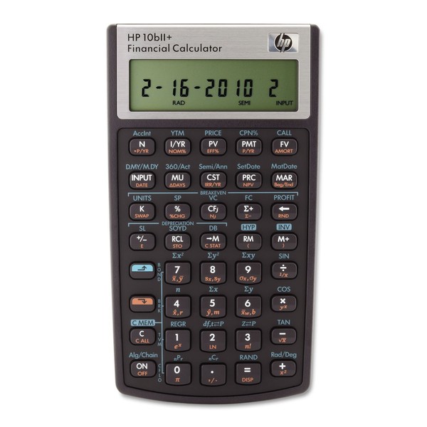 Hp 2716570 10Bii+ Financial Calculator, 12-Digit LCD