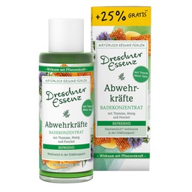 Dresdner Essenz Bath concentrate "defences" 125 ml for 10-12 full baths With thyme, honey and fennel.
