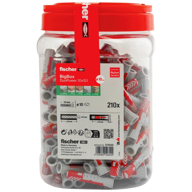 fischer DuoPower 10 x 50 in the BigBox, 210 Universal