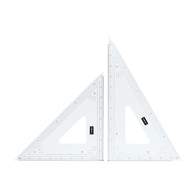Uchida Triangular Ruler, 0.9 x 0.08 inches (24 x 2 mm), With Scale Scale Scale