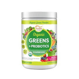 Healthy Delights Naturals, Organic Greens Superfoods, With Probiotics, Delicious Berry Flavored, 0.85 Pound