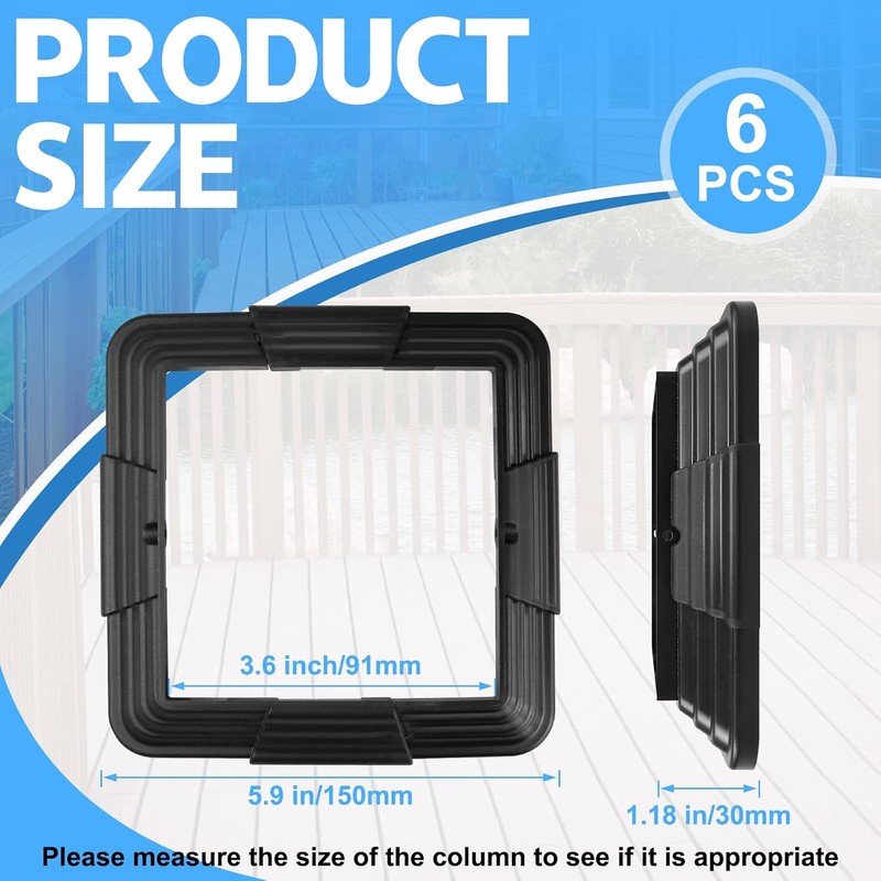 6 Pack 4 x 4 (3.5 inch x 3.5 inch)