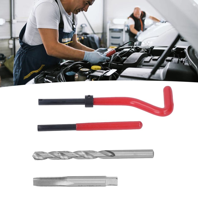 M8x1.25 Thread Repair Tool Helical Threaded Inserts Kit High Speed
