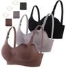 Camivile 3 Pack Nursing Bras for Breastfeeding Maternity Bra Breastfeeding