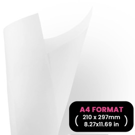 Netuno 10 x White Tracing Paper DIN A4 210 x 297 mm 100 g Craft Paper Transparent Printable for Invitation Cards Christmas Cards Wedding Cards Insert Lantern Craft Parchment Paper A4