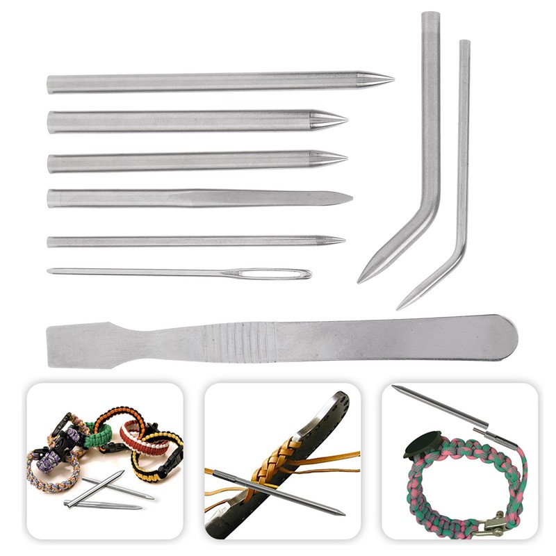 Umbrella Rope Needle Knitting Set Stainless Steel Stitching Lacing Bracelet
