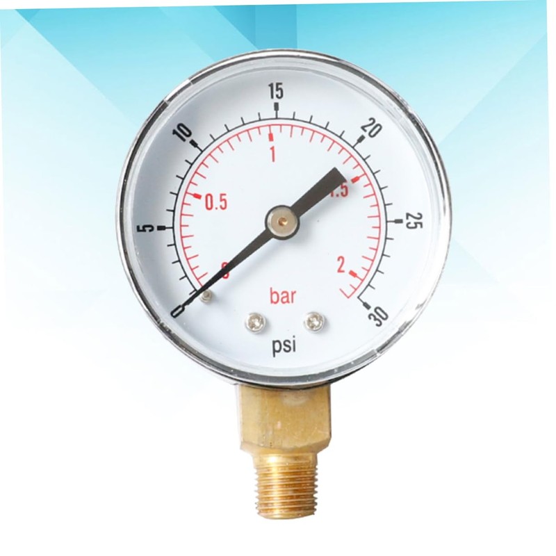 TEHAUX 2pcs Psi Npt Pressure Gauge High Compressor Gauge Compact